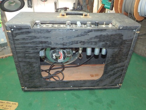 TUBE AMP Gretsch Electromatic Twin 6161 Guitar Modified Fender Deluxe - Picture 11 of 24