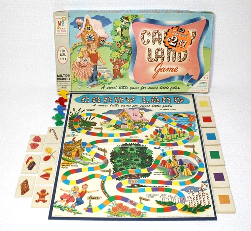 Vintage 1962 CANDY LAND Game Milton Bradley Original Box Complete Set 4700