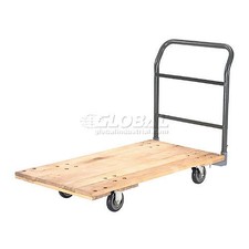 Platform Truck w/Hardwood Deck 60 x 30 1000 Lb. Capacity 5" Polyurethane Casters