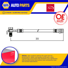 Brake Hose fits VOLVO S60 Mk2 2.0D 10 to 15 Hydraulic 31317430 31341510 Apec New