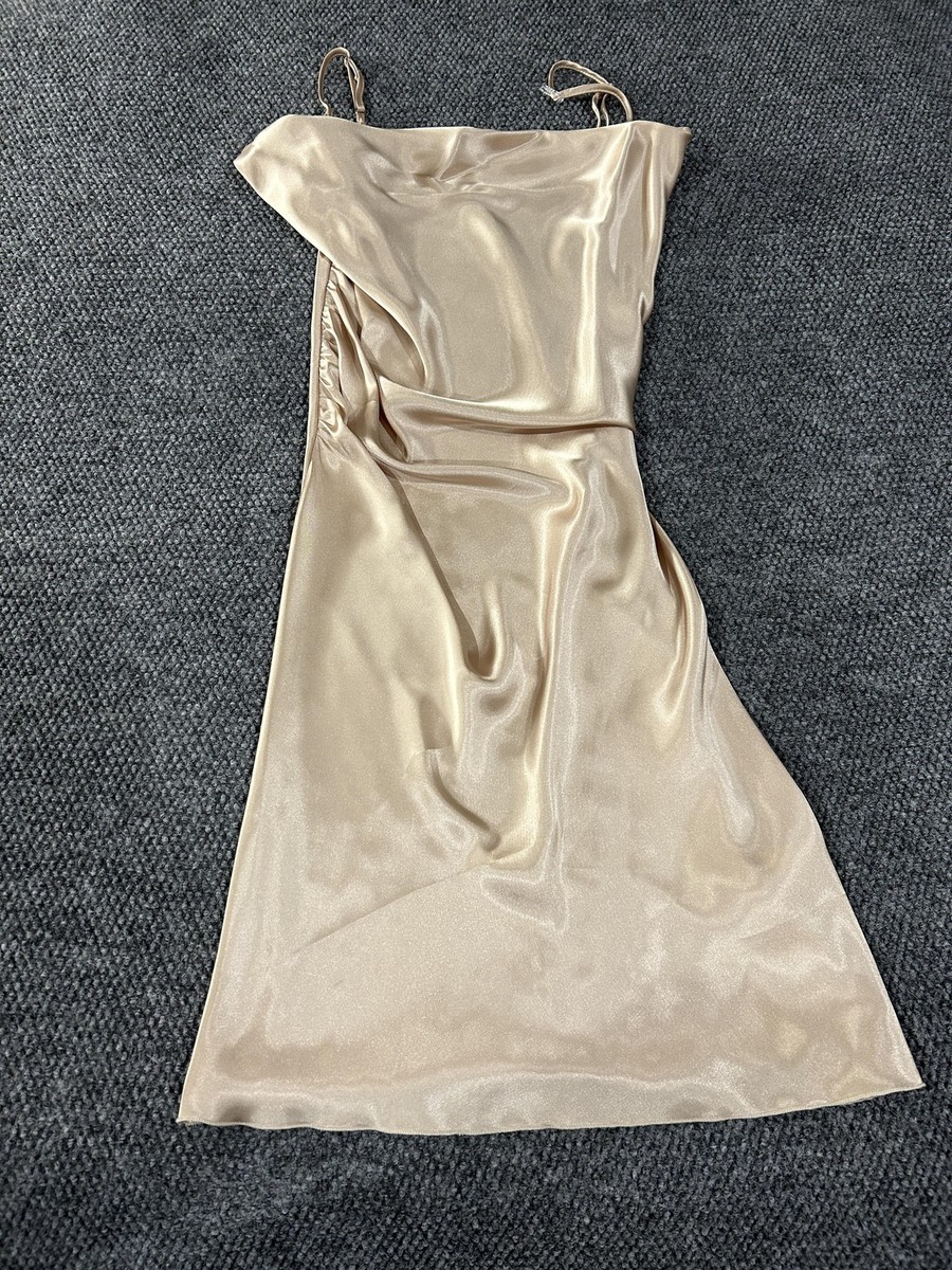 knee length dresses for ladies Freesia Formal Dress Champagne| Beginning Boutique US
