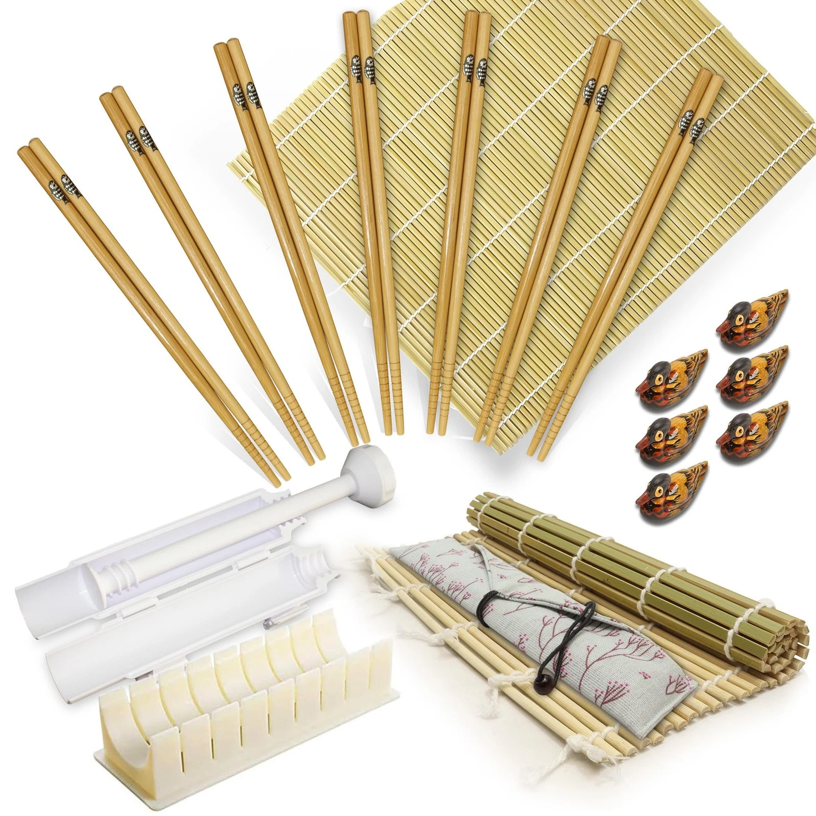 Sushi Making Kit - 18-Piece Set with Bamboo Mats, Bazooka, Chopsticks - Perfect
Opens in a new windo
