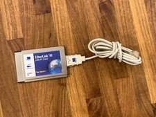 3Com EtherLink III PCMCIA Ethernet LAN PC Card 3C589D with 10Bt dongle