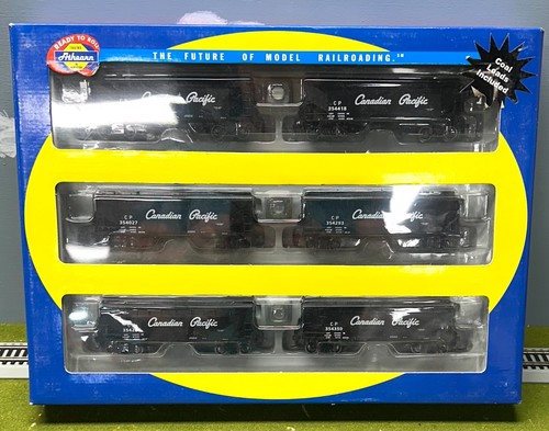 Paquete de 6 tolvas Athearn HO 70835 Canadian Pacific 34' 2 bahías (desplazamiento) | Condition: Used