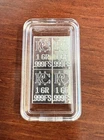 1/4 Gram .999 Silver Bar Lot of 4 - 1/16 Gram Fine Collectible fractional Silver