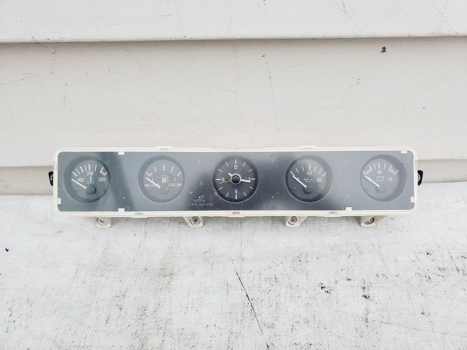 Cuadro de instrumentos calibre tablero central Jeep YJ Wrangler 87-91 RELOJ cinco medidores Foto 2 de 4