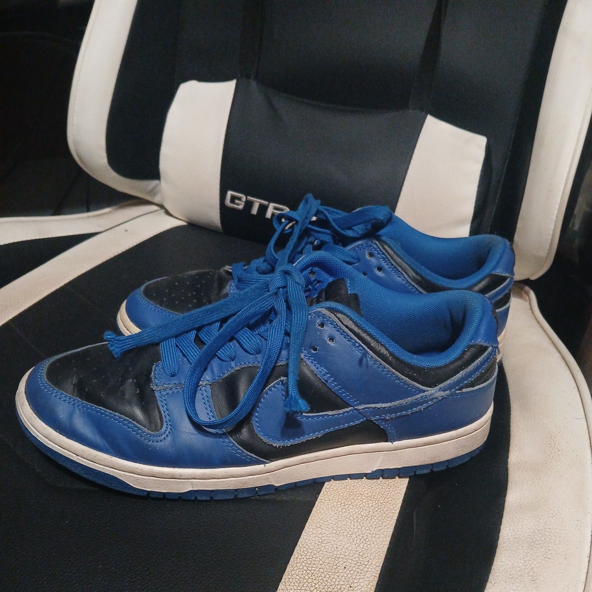Nike Dunk Low Retro Black Hyper Cobalt 194502875683| eBay