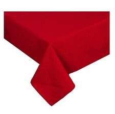 Shimmer Red Christmas Tablecloth 60x102 Rectangle/ Oblong Holiday Sparkle