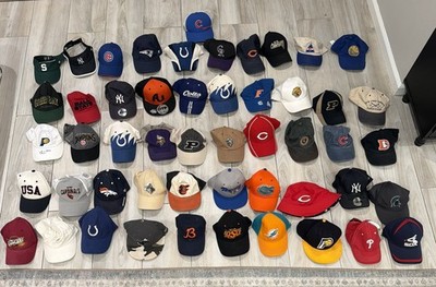 LOT OF 50 - Assorted Sports Golf Baseball Caps Hats Wholesale Bulk Reseller Flea