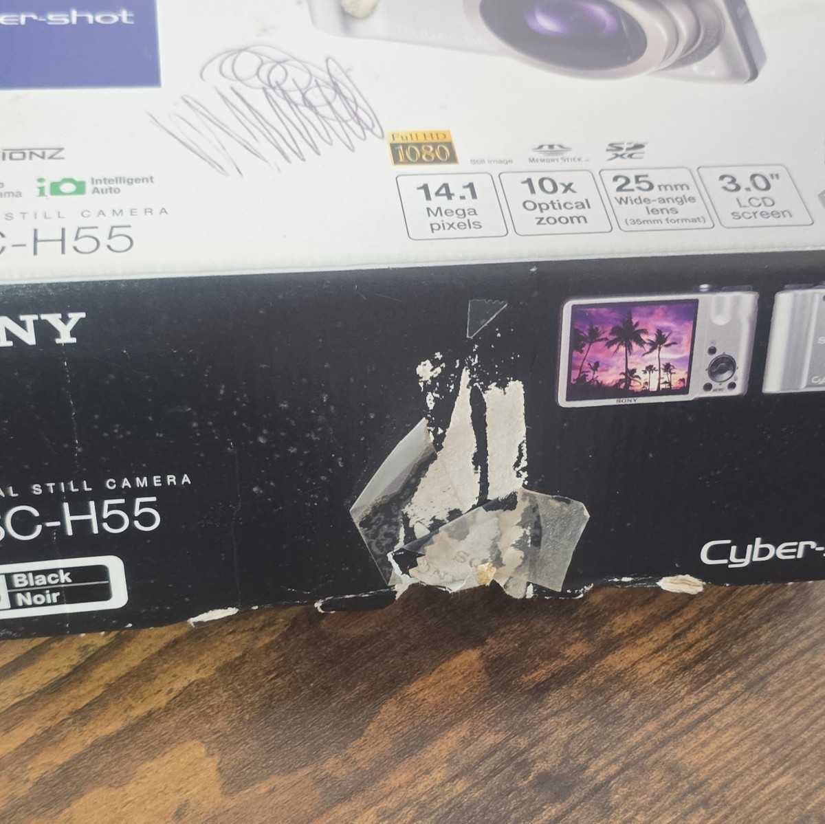 Sony Cyber-Shot DSC-H55 14.1 MP Digital Camera Untested No Charger