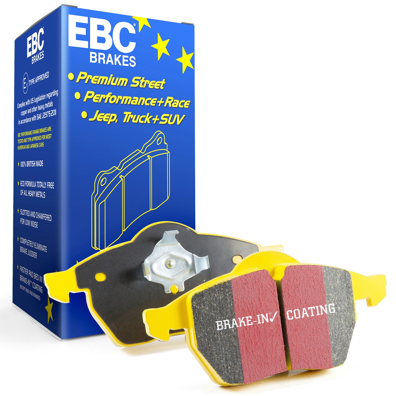 EBC Yellowstuff Rear Brake Pads For Mercedes C-Class AMG (C63 / C63S / C43)