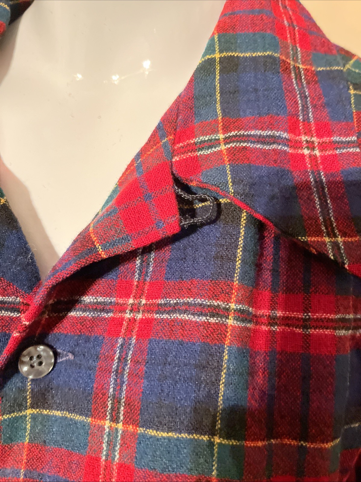 Vintage Pendleton Loop Collar Wool Board Shirt  X… - image 2