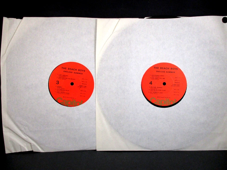 The Beach Boys ENDLESS SUMMER, Double LP, Poster, Gatefold, Capitol PROMO 1974 - Image 3 of 4