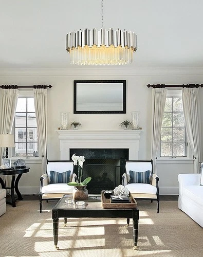 Elegant Lighting Willow 32" Chandelier in Chrome - Picture 2 of 8