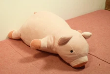 Pillowfort Pig Weighted Plush Kids' Throw Pillow Pink (Mark)