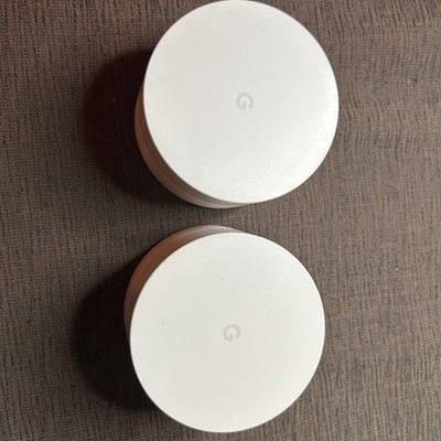 Google Wifi AC-1304 1200 Dual Band Wireless Router System 2 Pack Mesh