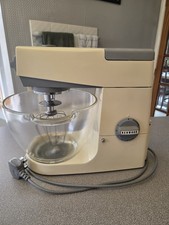Image of Kenwood Chef A701A Light Ivory/Grey Trim Fully Restored/6 Attatchments