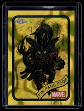 2025 Topps Chrome Marvel Yellow Lava Refractor Fin Fang Foom #53