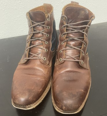 Helm Men’s Brown Leather Boots 9.5D Excellent HELM Boots The Calistoga Sienna main image 3