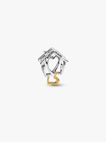 Pandora Charm AnhäNger Bead 925 Sterlingsilber Bicolor Haus Mit Herz 764145C00