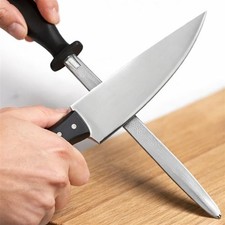 BEWOS PREMIUM QUALITY Honing Steel Sharpening Tool Rod Sharpener Steel 25cm
