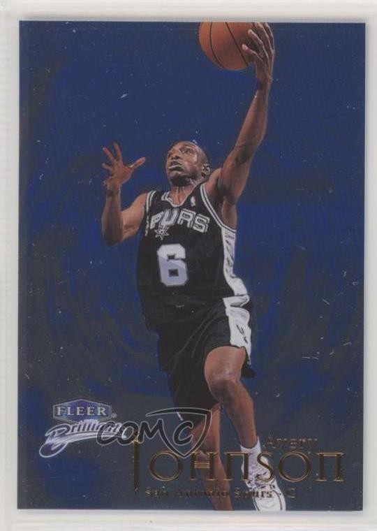 1998-99 Fleer Brilliants Blue Avery Johnson #14B px8