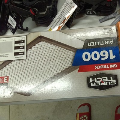 Super Tech 1600 Air Filter 30K Miles Compare To Fram CA7421 for Select GM Truck