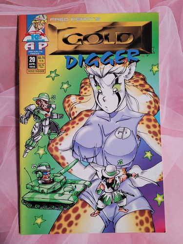Gold Digger #20- Fred Perry, Manga, Furry, 1995, Antarctic Press