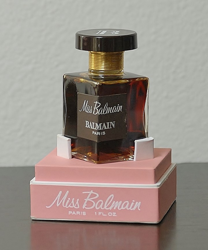 Vintage MISS BALMAIN by BALMAIN splash PURE PARFUM 1 oz 28ml OLD
