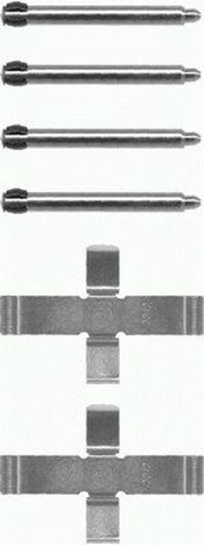 Hella Pagid ZubehöRsatz Scheibenbremsbelag 8DZ 355 202-171 FüR Mercedes 124 W124-image