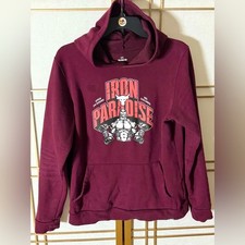 Under Armour Project Rock Hoodie Boys XL Maroon Dwayne Johnson Iron Paradise XL