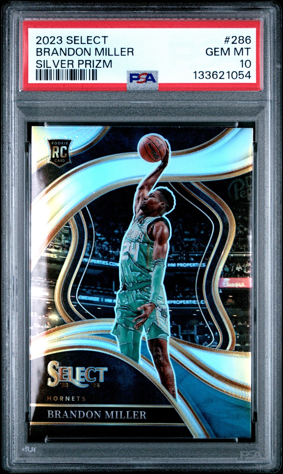 2023 PANINI SELECT SILVER PRIZM #286 BRANDON MILLER PSA 10