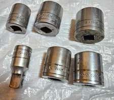 Vintage SK/SK Wayne 3/8 Drive Socket SAE and Metric