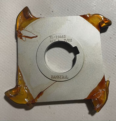 Hannibal 4 x 1/4 x 1  TL-19462 Slitting Saw 4 toothed Carbide Tipped F/Brass