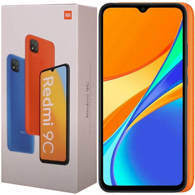 NEU UND VERPACKT Xiaomi Redmi 9C DUAL SIM 32GB ROM Sunrise Orange entsperrt 4G/LTE simfrei