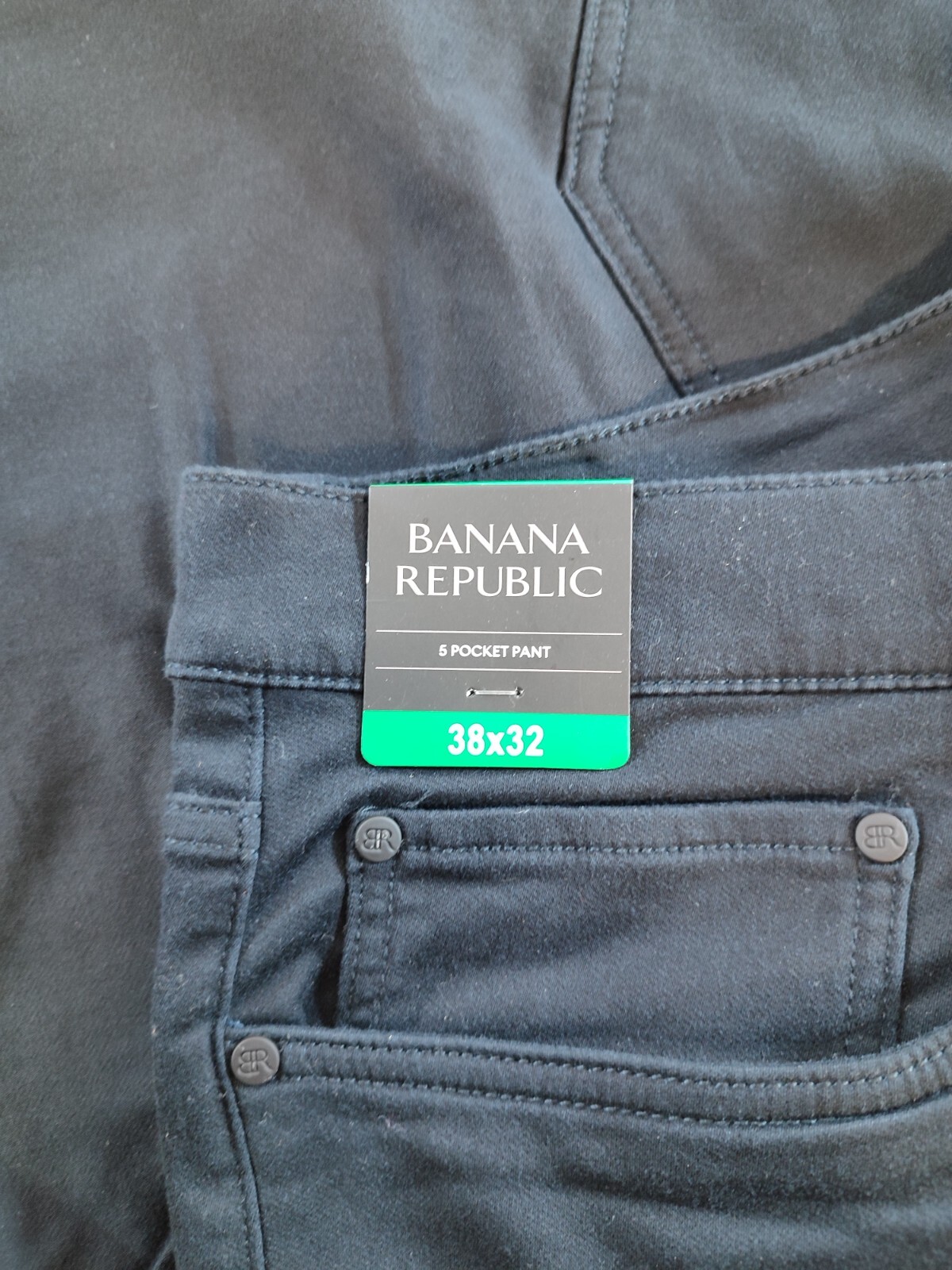 Banana Republic Men’s 5 Pocket Pant Stretch Slim Straight Gray 38Wx30L