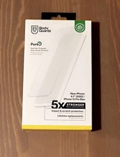 BodyGuardz Pure 3 Tempered Glass Screen Protector iPhone 13 Pro Max iPhone 14+