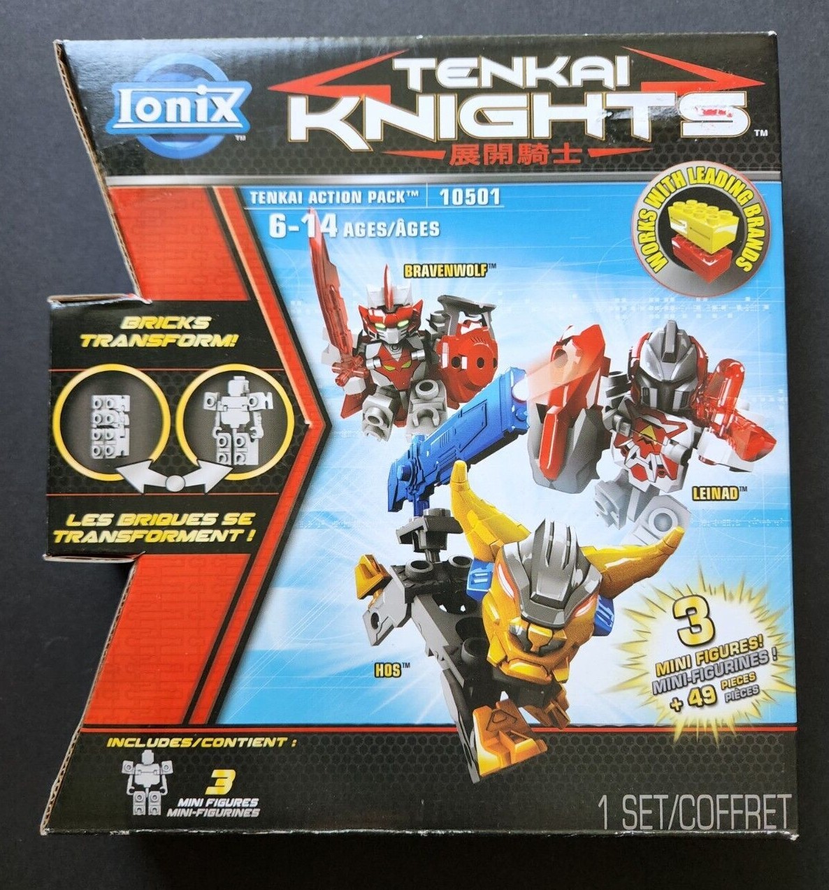 Ionix Tenkai Knights Action Pack 10501 3 Mini Figures NIB eBay