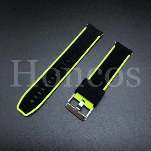 20-22MM Soft Silicone Rubber Watch Band Strap Fits For IWC Quick Release Bar - Picture 45 of 57