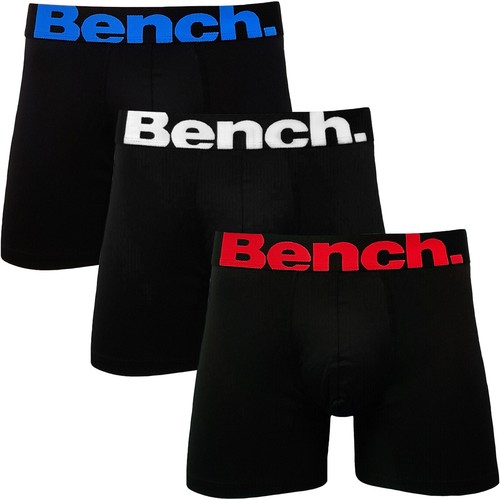 Bench Mens Macron 3 Pack Premium Performance Boxers Boxer Shorts Trunks