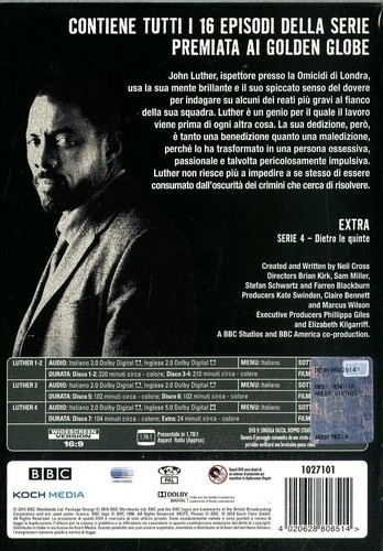 7 Dvd LUTHER STAGIONI 1-4 Idris Elba serie tv box cofanetto nuovo sigillato - 第 2/2 張圖片