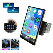 4+64GB 10.1" Rotatable 2 Din Android 13 Car Stereo FM Radio GPS WIFI Carplay BT