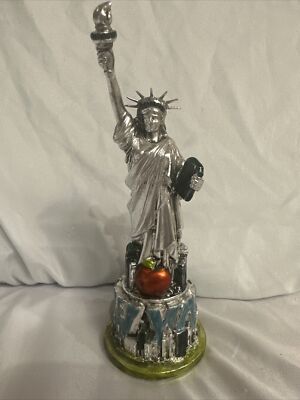 vintage Souvenirアメリカ製 置物 Statue of Liberty Souvenir New York Plastic Miniature Colored “Big