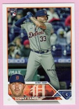 2023 Topps 582 Montgomery Club #416 Donny Sands RC Detroit Tigers