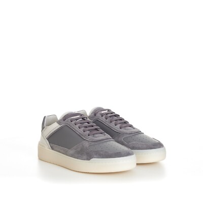 BRUNELLO CUCINELLI 1100$ Low-Top Basket Sneakers - Gray Suede