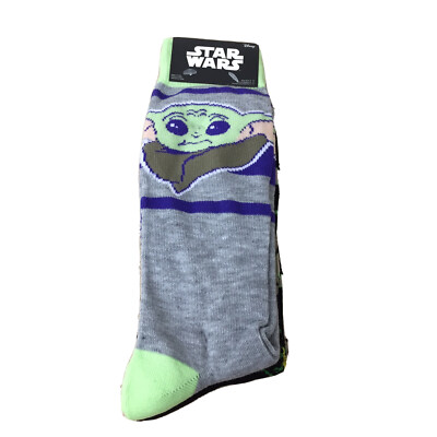 HYP Yoda Frogs 2 Pair Pack Men s Novelty Crew Socks Size 10-13 New AR196