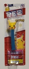 2023 Holiday Pokemon PIKACHU on Card PEZ Dispenser with Blue Stem - Sealed