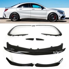 KIT AERO NOIR BRILLANT MERCEDES CLA C117 PHASE 2 DE 02/2016 à 2019 AVEC PACK AMG