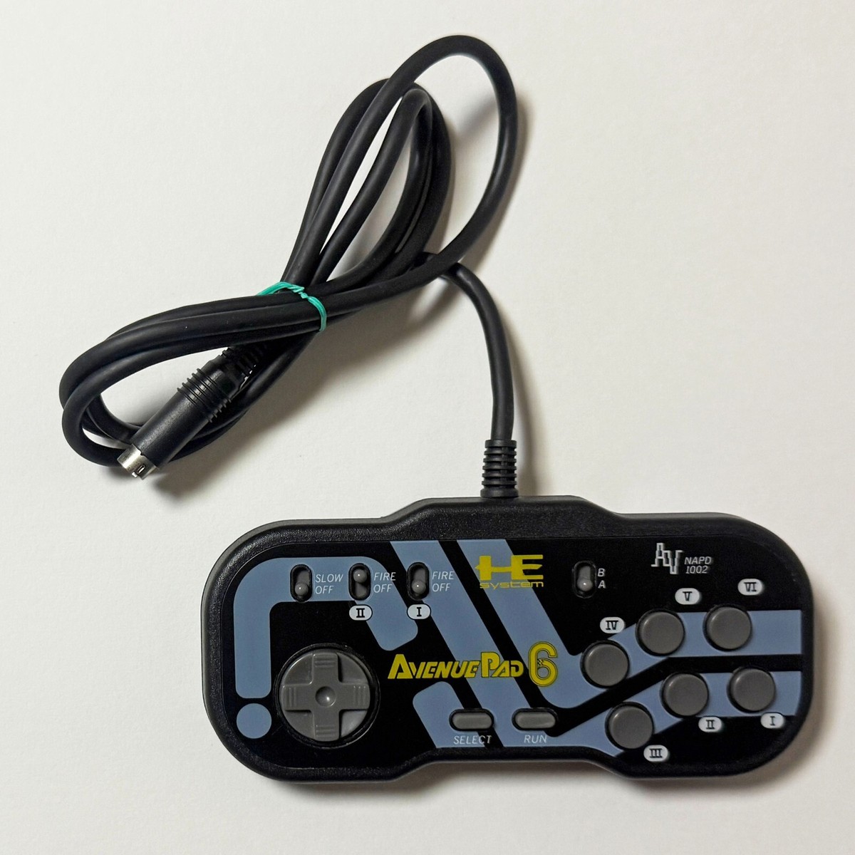 PC Engine Avenue Pad 6 PCE Controller NEC NAPD 1002 Grey