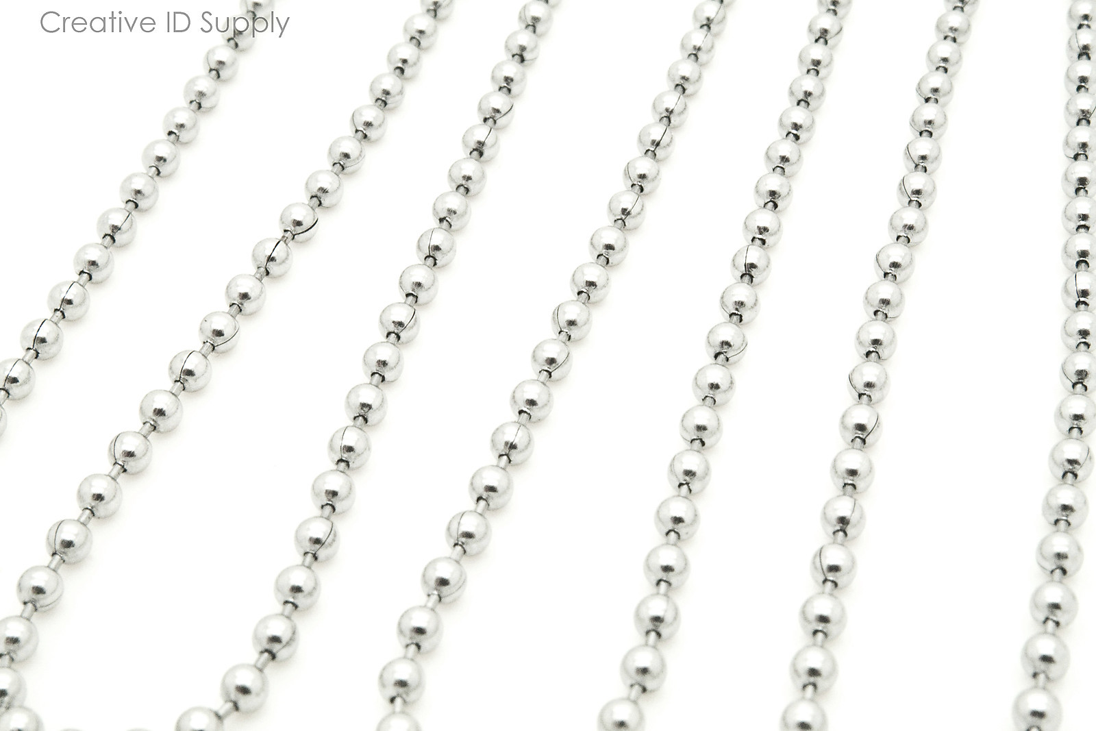 LOT 25 PCS HIGH QUALITY STAINLESS STEEL BALL CHAIN NECKLACES 30" - 2.4MM BEAD